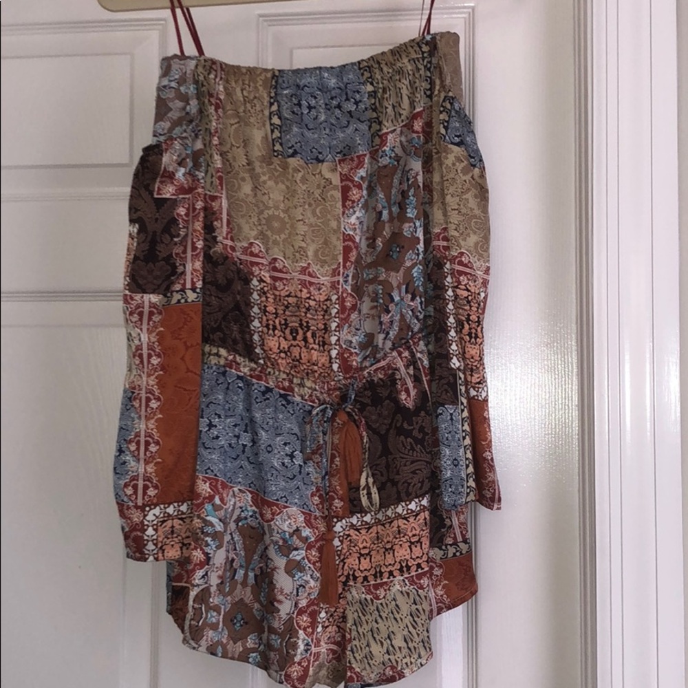 Multi Patterned Romper - Picture 2 of 4